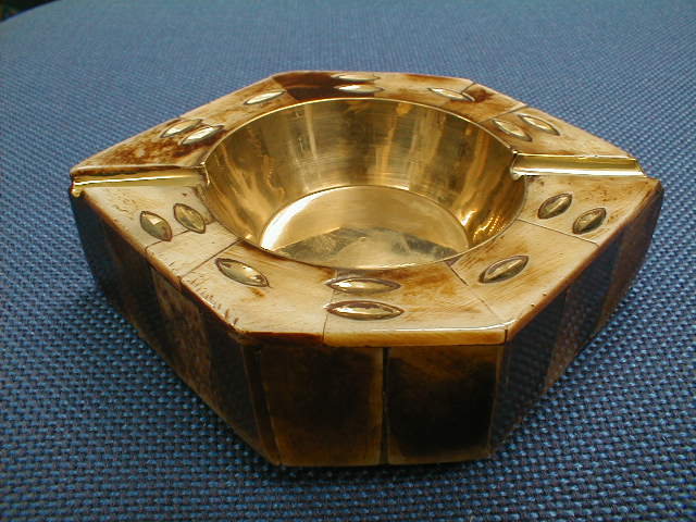 GOLD BRASS ASHTRAY 舐達麻 灰皿+nuenza.com